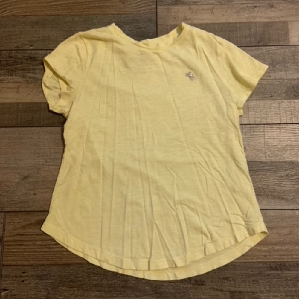 Abercrombie kids yellow short sleeve t-shirt
